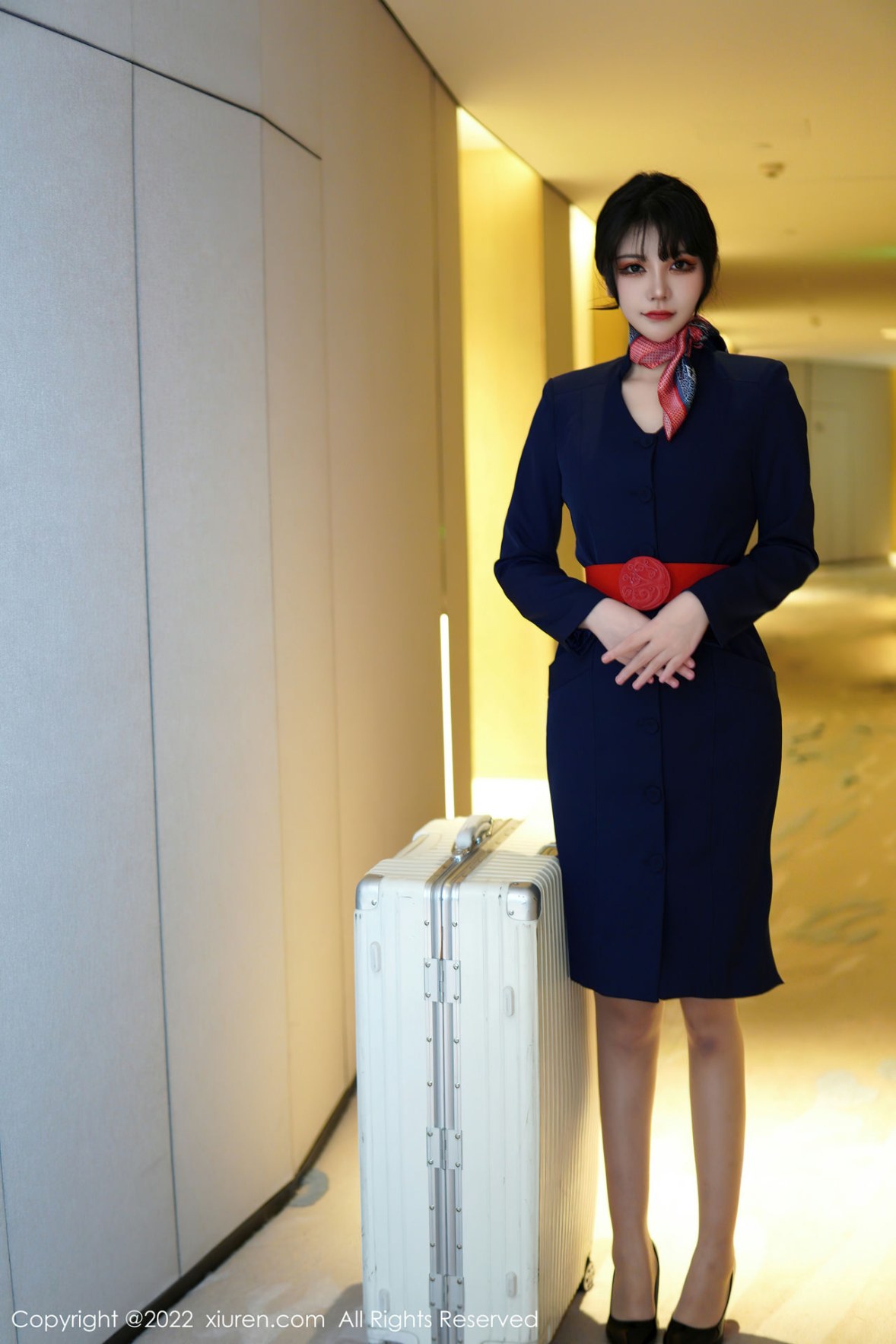 [XiuRen]高清写真图 2022.12.27 No.6048 桃桃子_ 空姐制服