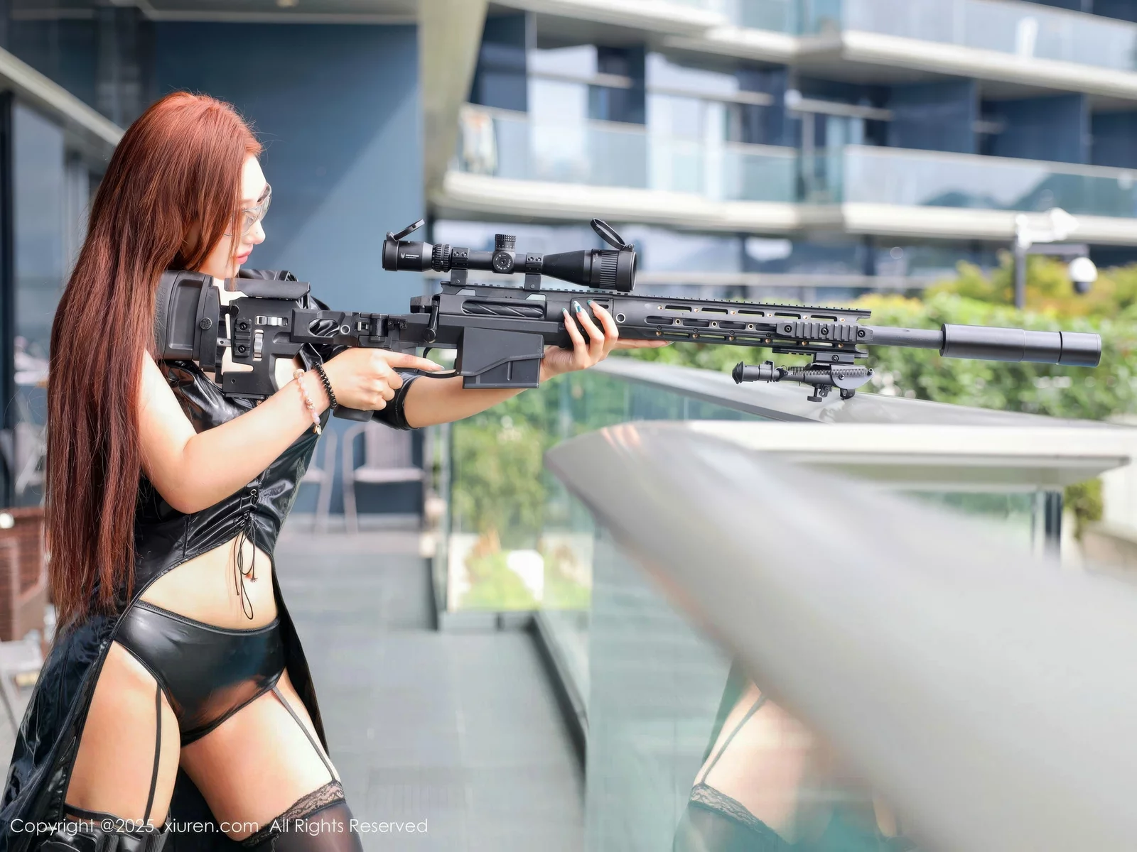[XiuRen]高清写真图 2025.08.15 No.10657 金允希Yuki 黑色皮衣