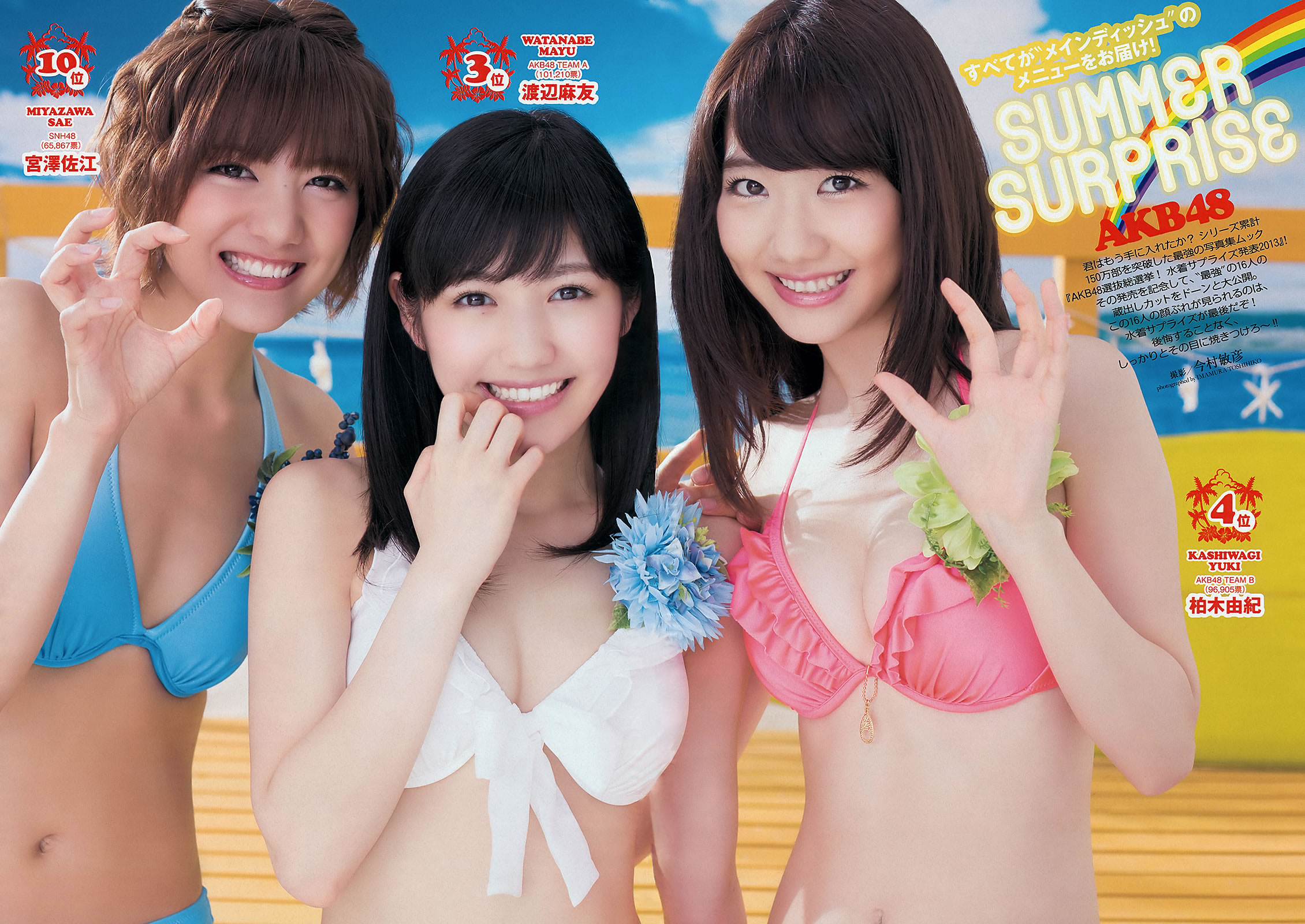 [Weekly Playboy]高清写真图2013 No.33-34 高见奈央 山地まり 坛蜜 麻生希 安达右実 翁长夕贵