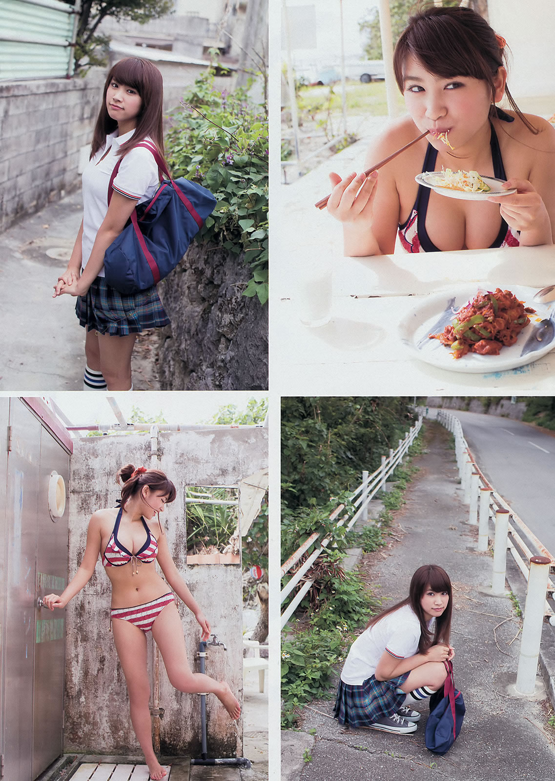 [Young Magazine]高清写真图2014 No.15 16 久松郁美 河西智美 古畑奈和 外崎梨香