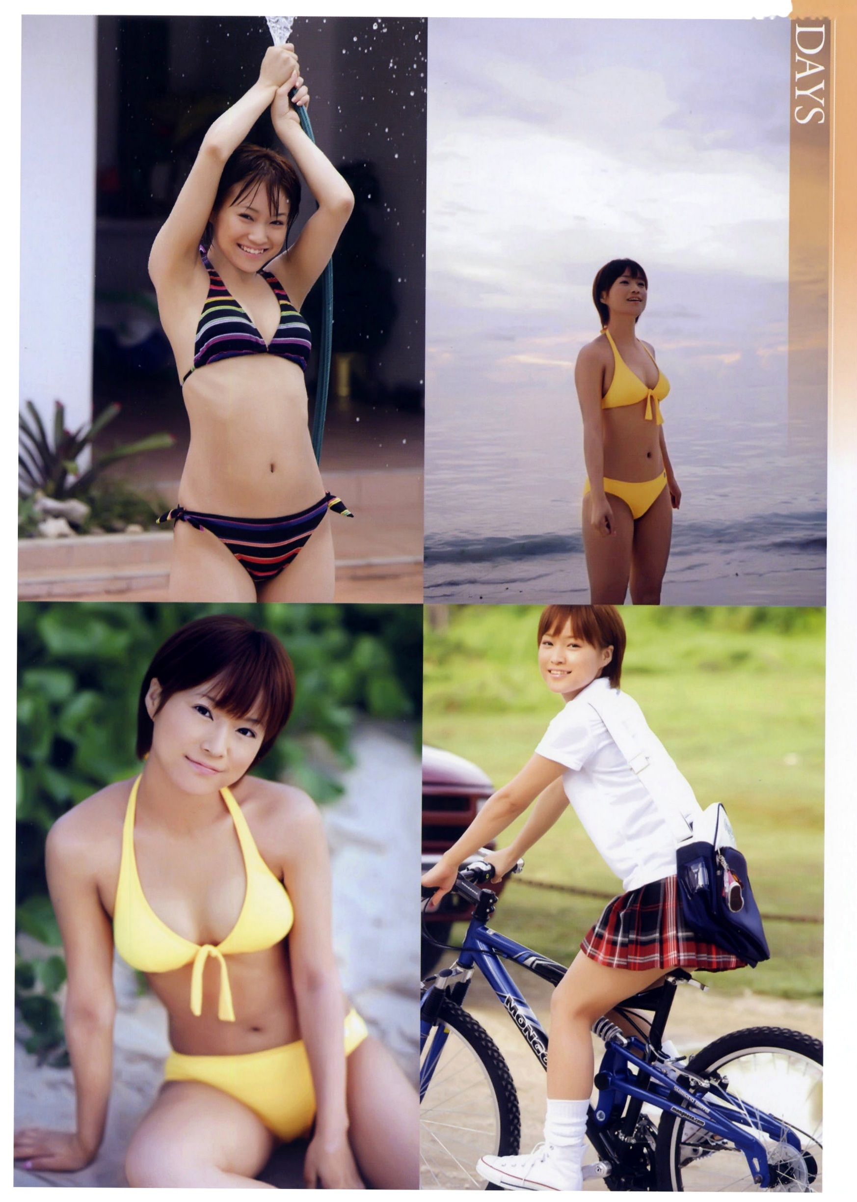 [清纯偶像] 龟井绘里《Thanks》精选日系少女清新校园风与海滩比基尼摄影套图[65P]