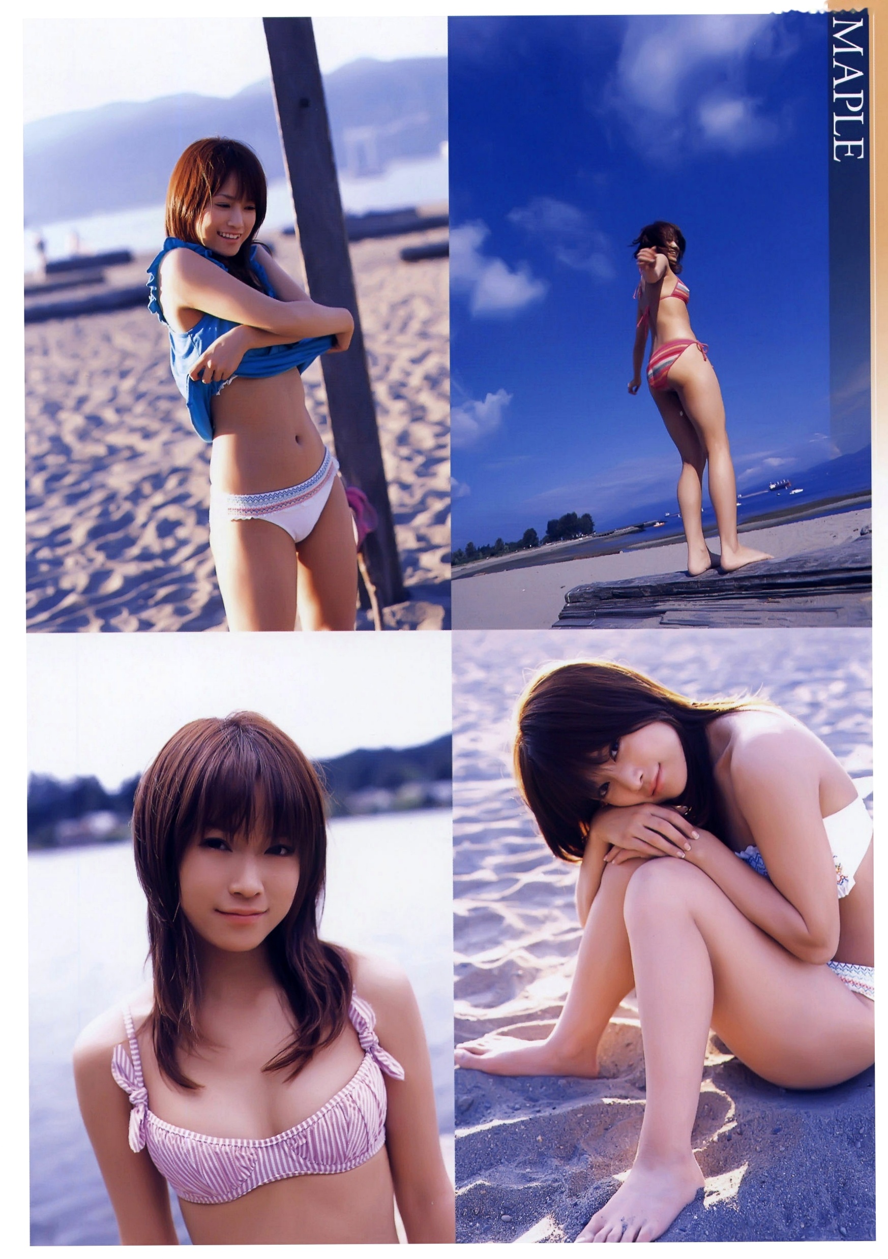 [清纯偶像] 龟井绘里《Thanks》精选日系少女清新校园风与海滩比基尼摄影套图[65P]