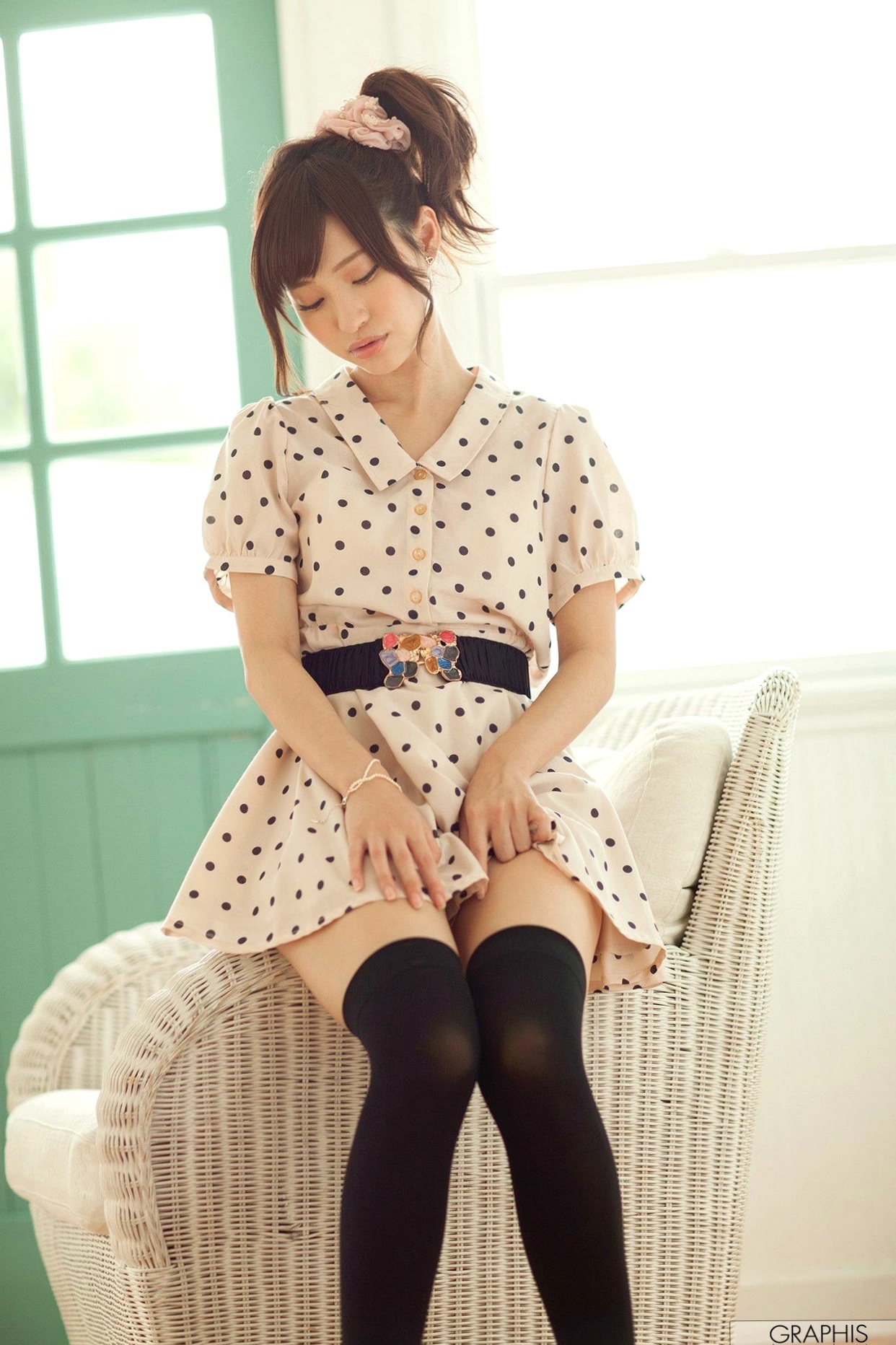 Graphis_天使萌《Fluff》性感内衣丝袜清纯私房写真集[39P]