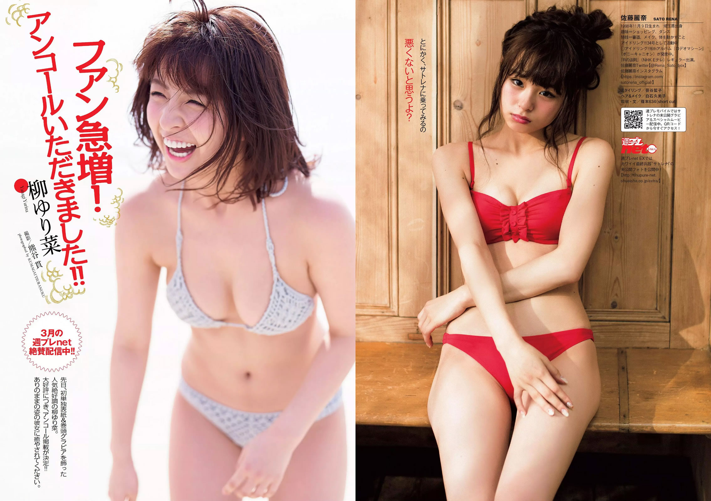 [Weekly Playboy]高清写真图2015 No.14 浅田舞 佐藤丽奈 柳ゆり菜 桥本环奈 AKB48 石桥杏奈 オリヴィア 松冈ちな