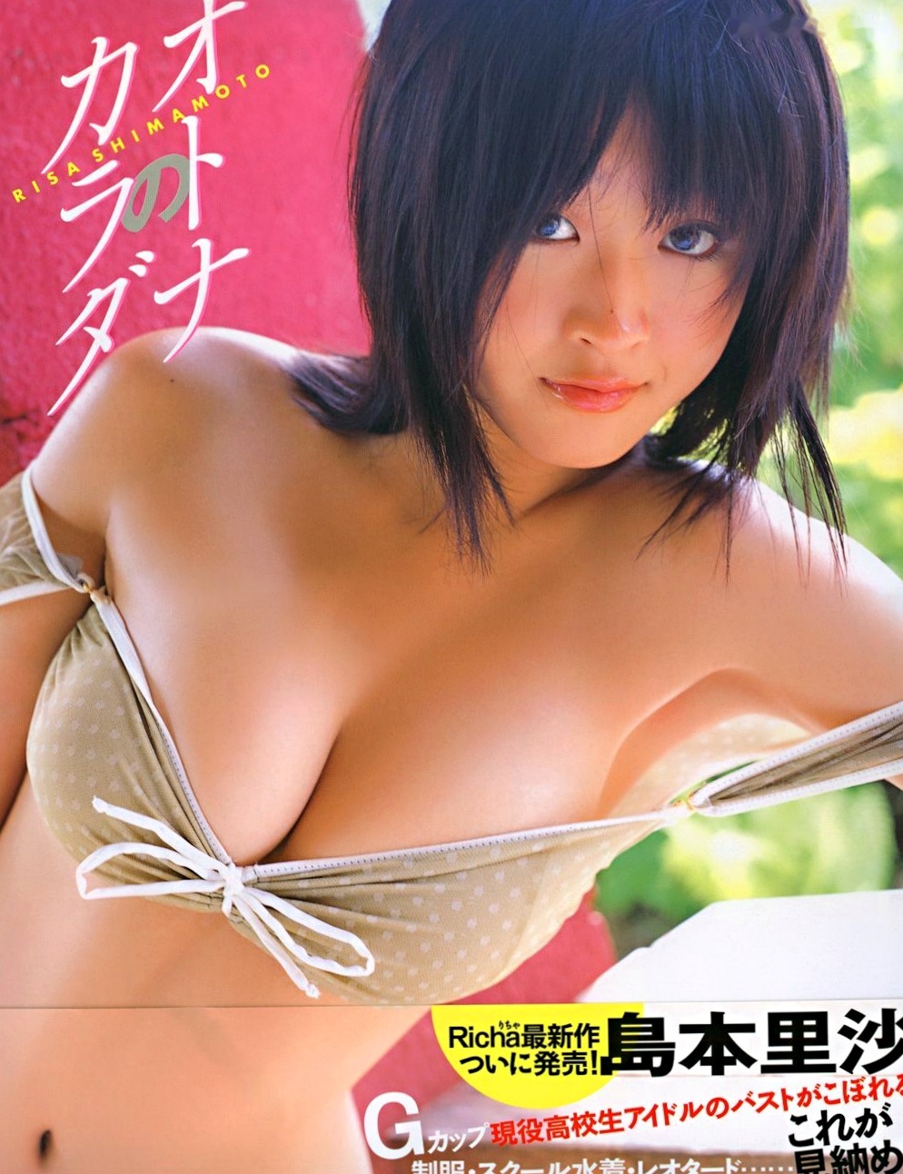 岛本里沙写真集《オトナのカラダ》：海滩泳装与清纯校服诱惑，童颜巨乳私房精选 [83P]