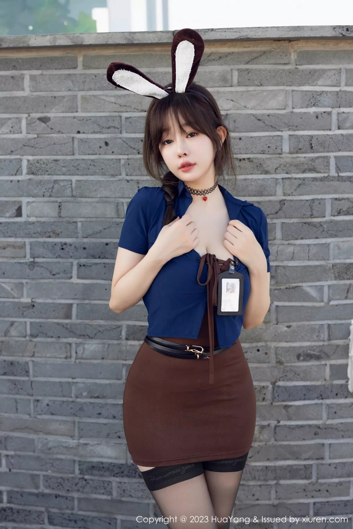 [HuaYang]高清写真图 2023.12.01 VOL.555 王雨纯 黑丝美臀