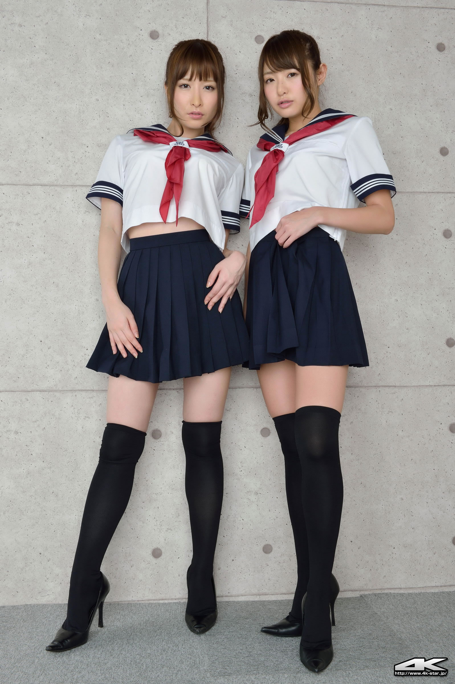 吉見衣世&吉見早央 [4K-STAR]高清写真图2013.03.24 NO.00109  姉妹セーラー服