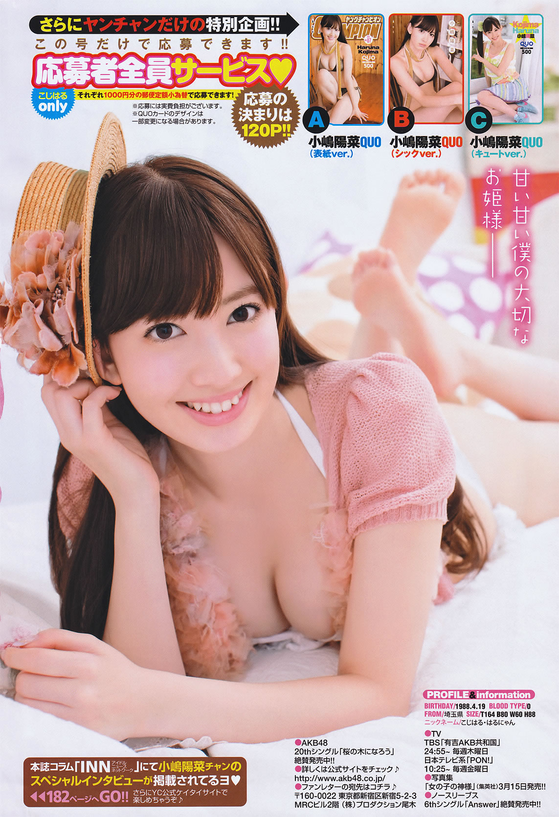 [Young Champion]高清写真图2011 No.07 小嶋阳菜 重盛さと美