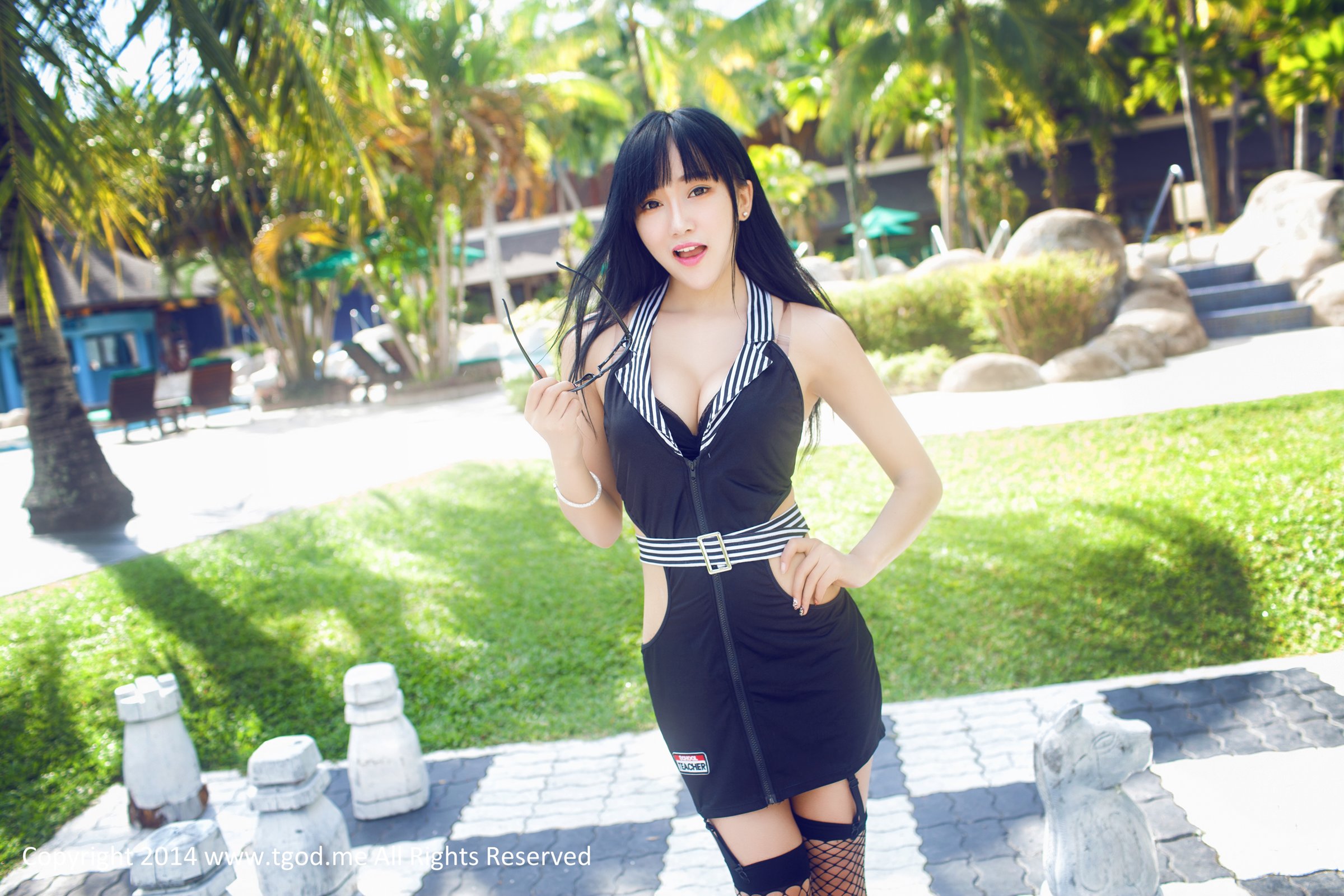 杨上萱 [TGOD推女神]高清写真图英伦空军制服 沙巴系列～