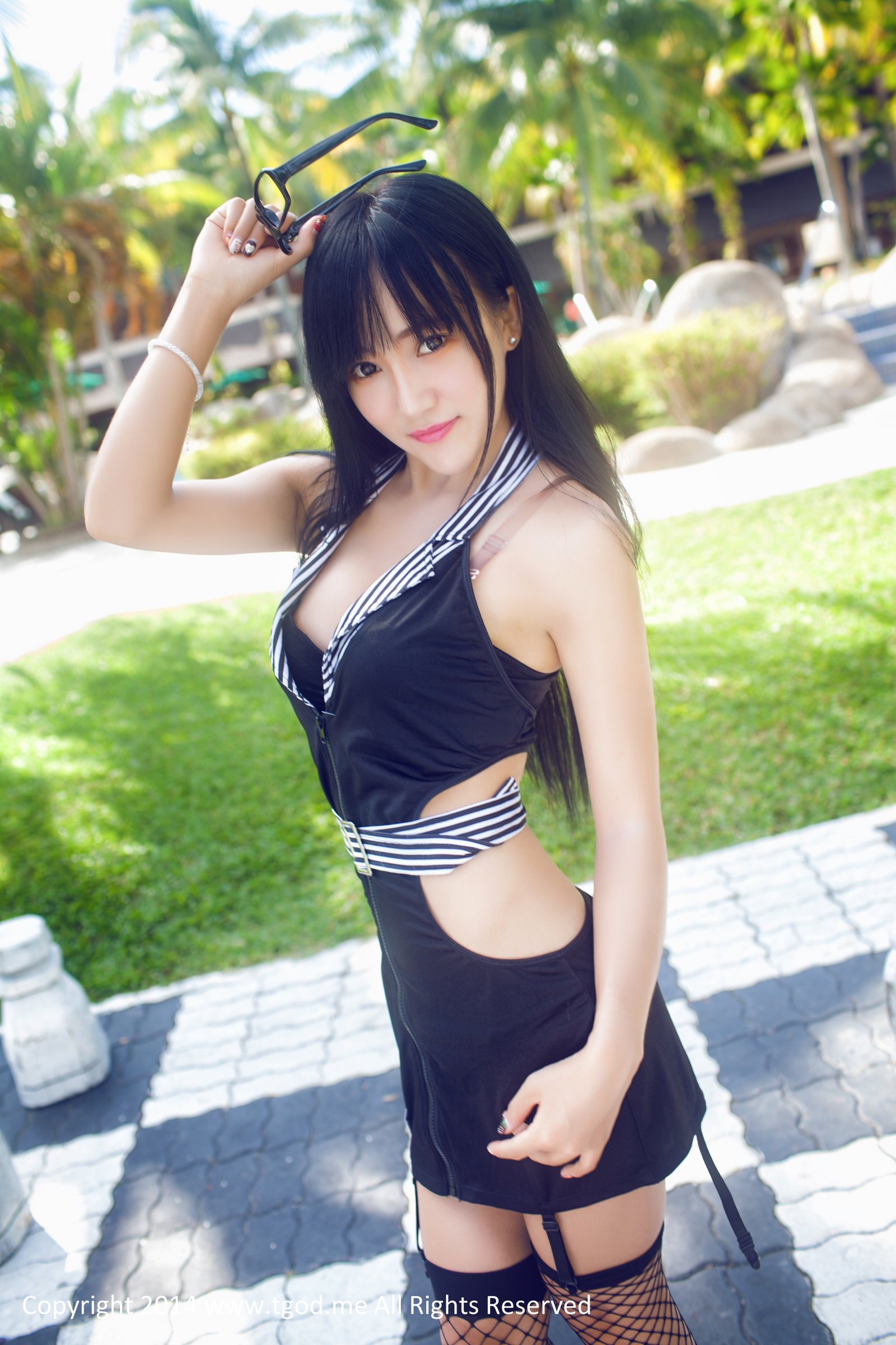 杨上萱 [TGOD推女神]高清写真图英伦空军制服 沙巴系列～