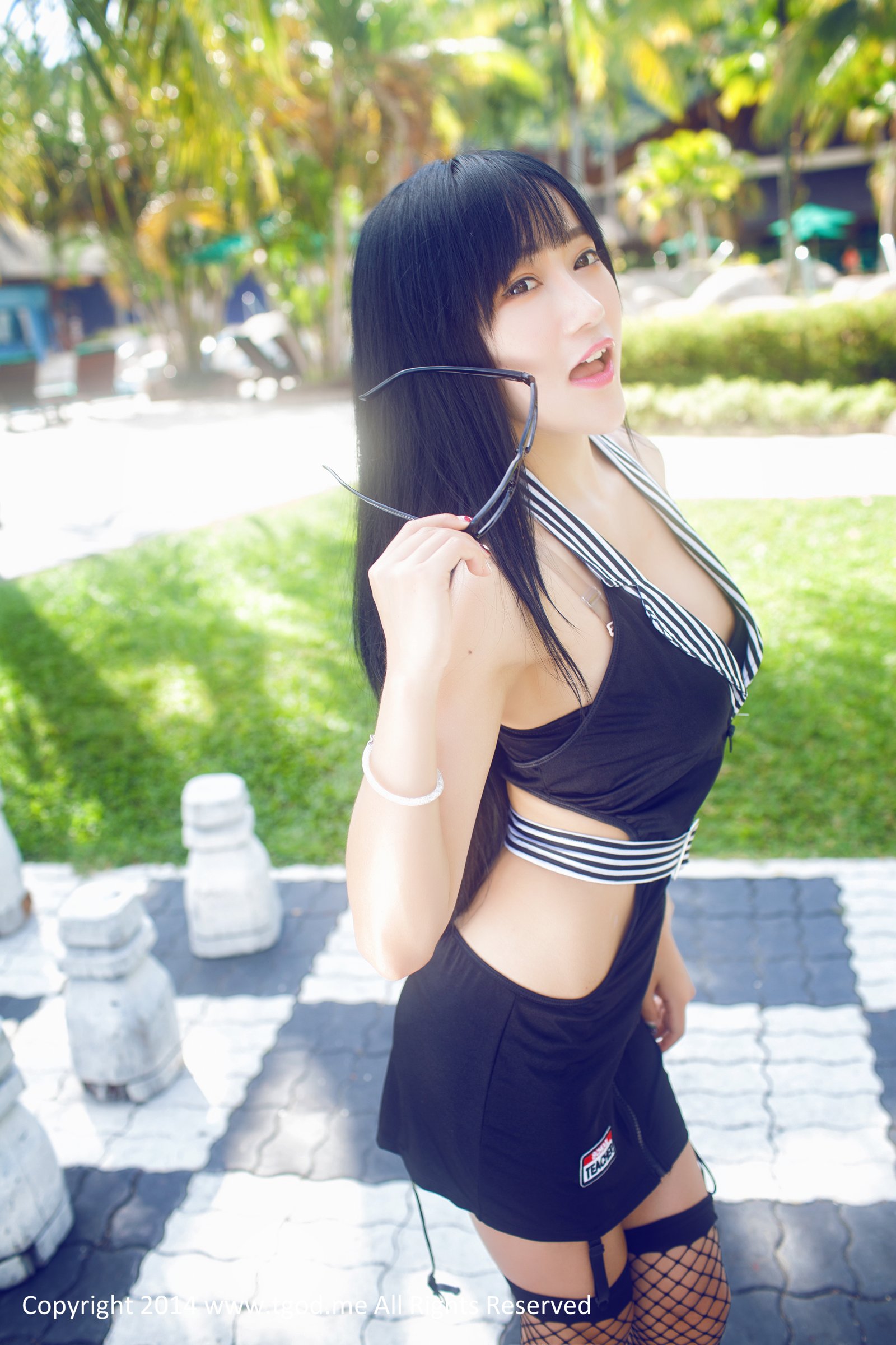 杨上萱 [TGOD推女神]高清写真图英伦空军制服 沙巴系列～
