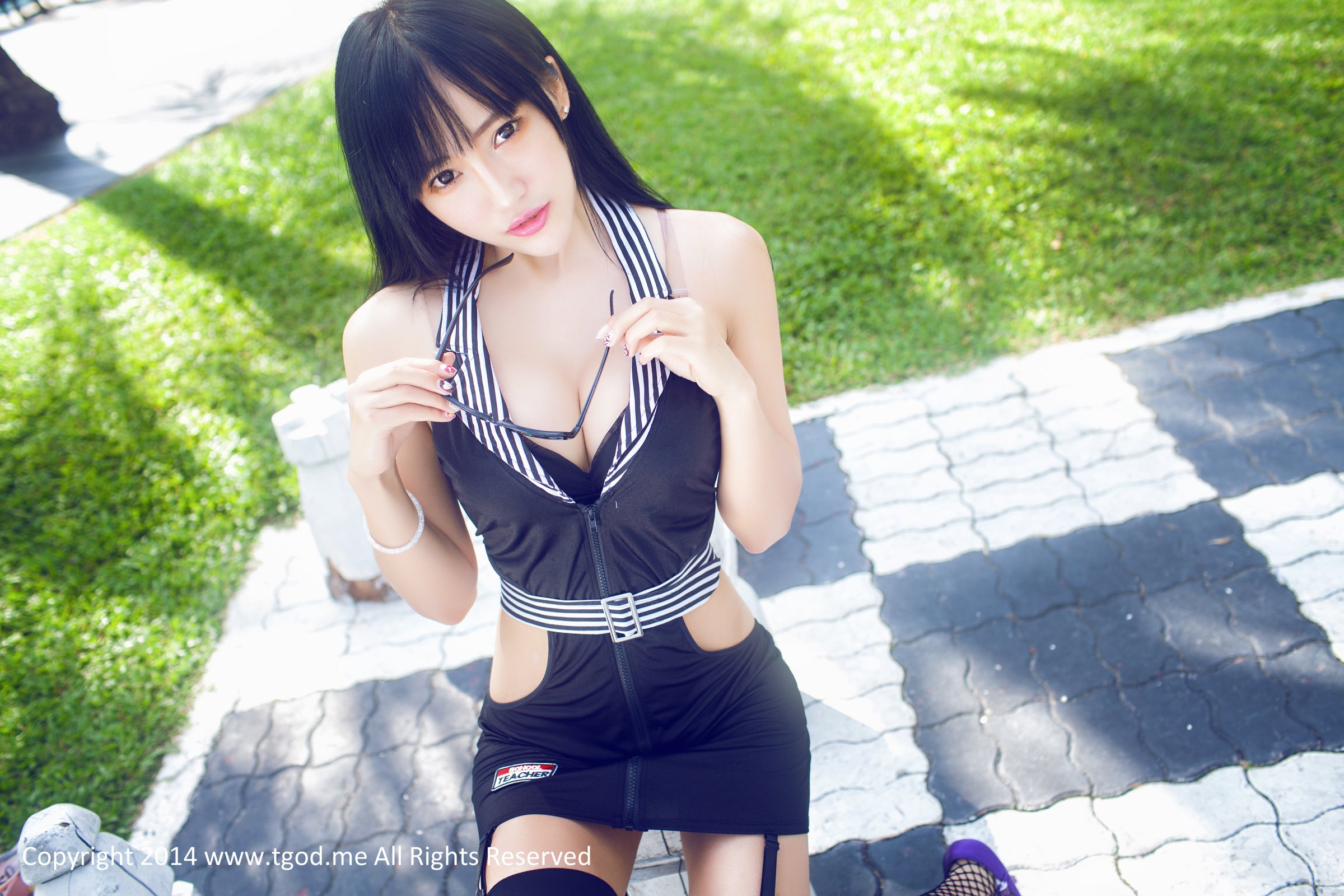 杨上萱 [TGOD推女神]高清写真图英伦空军制服 沙巴系列～