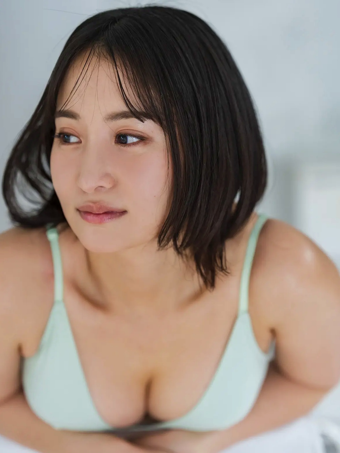 永尾まりや - 誰よりも僕のまりや 2 黑色蕾丝内衣性感诱惑写真 [48P]