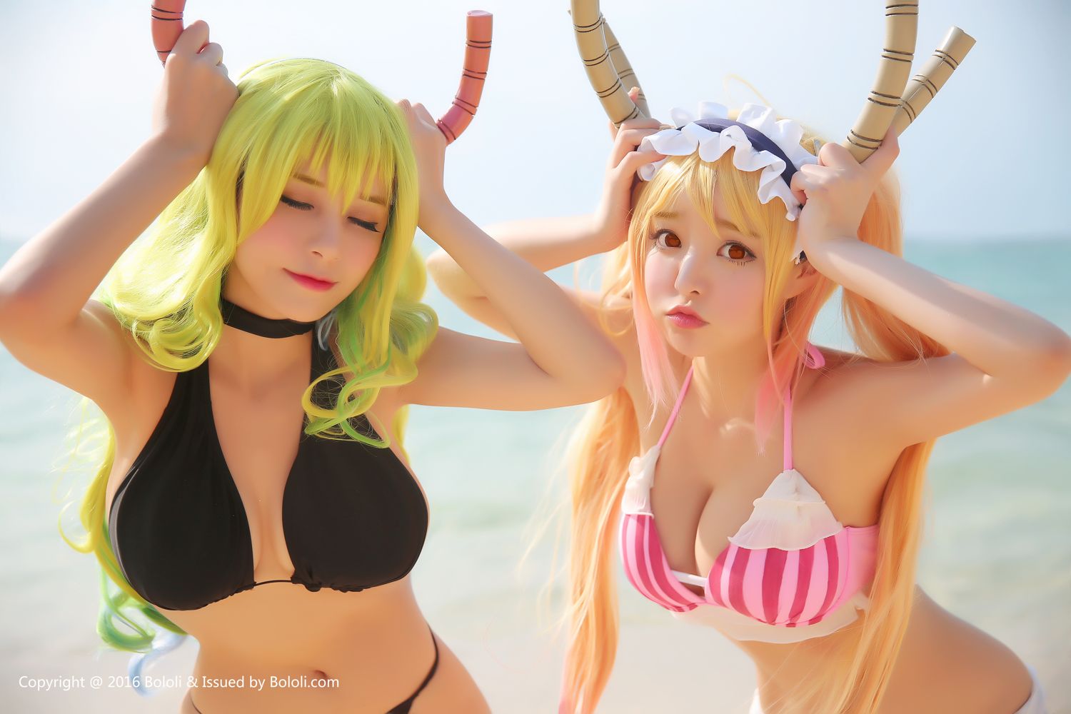 柳侑绮&夏美酱- [BoLoli波萝社新刊]高清写真图 BOL.052 妹抖龙比基尼