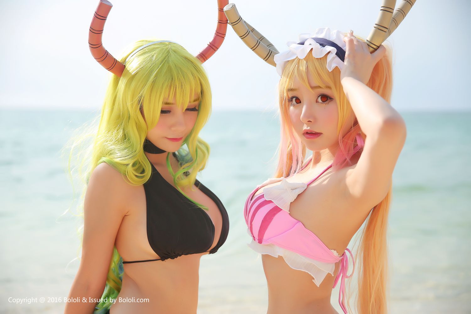 柳侑绮&夏美酱- [BoLoli波萝社新刊]高清写真图 BOL.052 妹抖龙比基尼