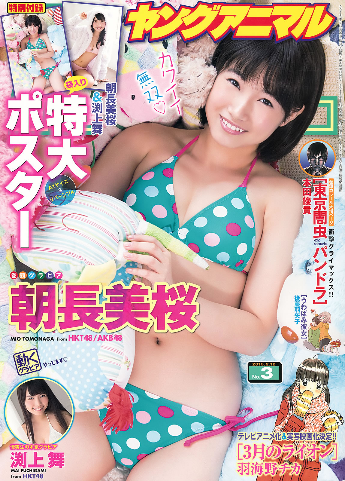 [Young Animal]高清写真图2016 No.02 03 宮脇咲良 本村碧唯 朝長美桜 渕上舞