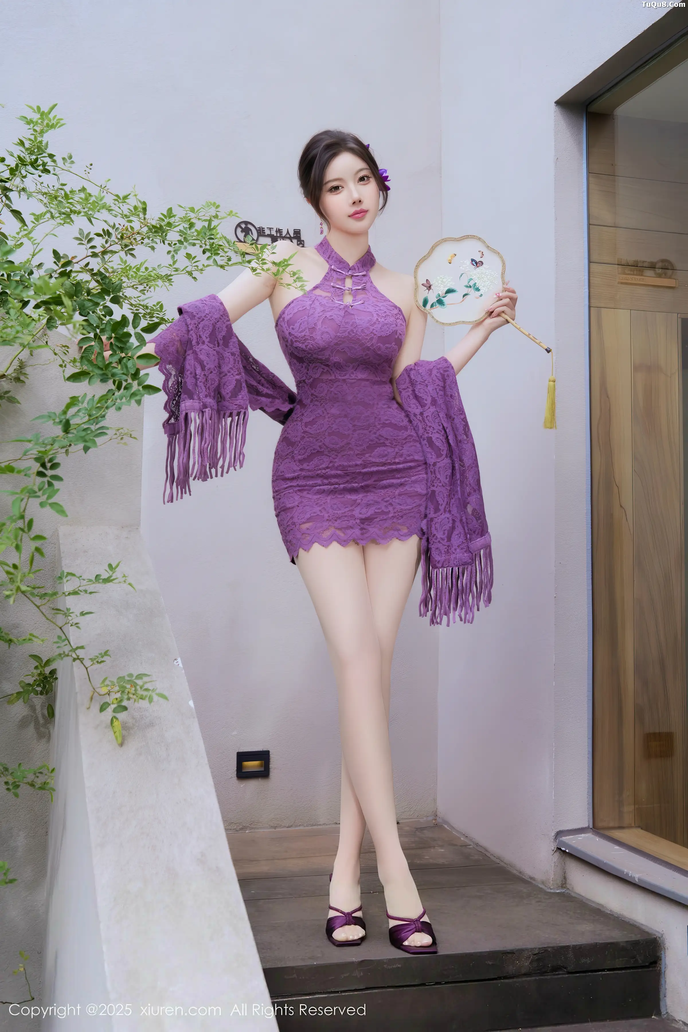 [XiuRen]高清写真图 2025.12.31 No.11187 杨晨晨 紫色蕾丝