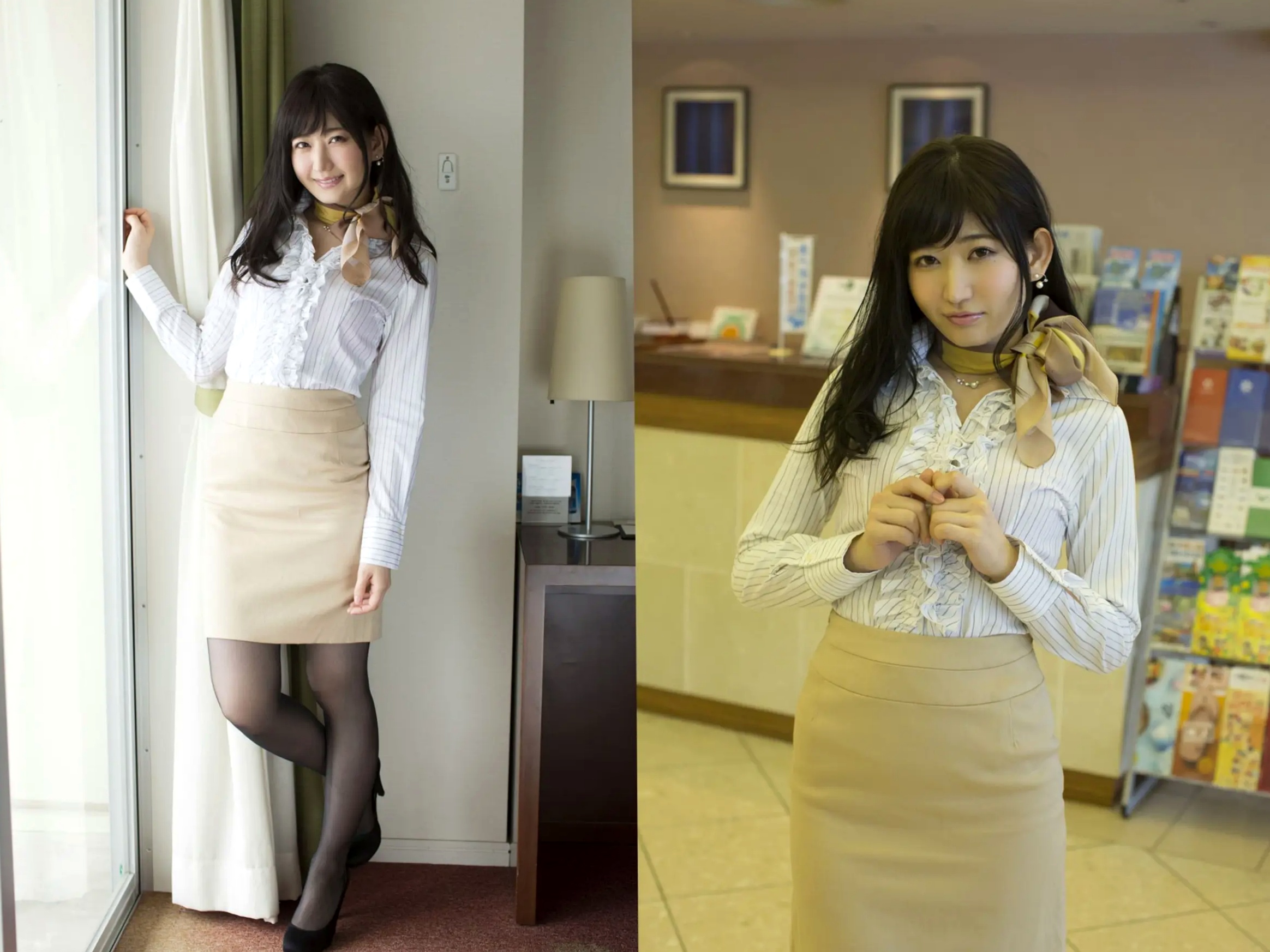 月城まゆ 梦的まゆとぴあ：清纯校服眼镜娘与火辣红色内衣私房写真
