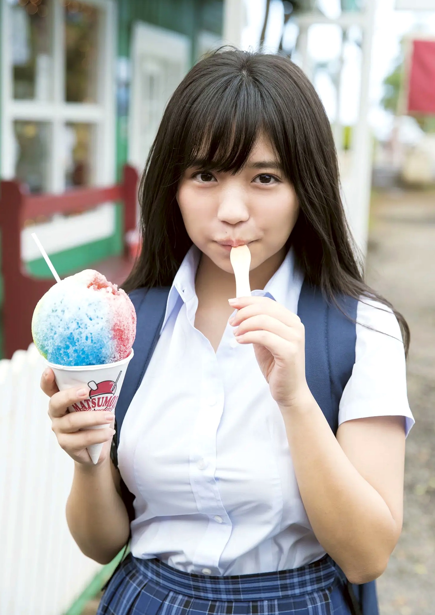 大原优乃《ゆうのだけ》高清写真：清纯校服与阳光比基尼的治愈系美少女 [151P]