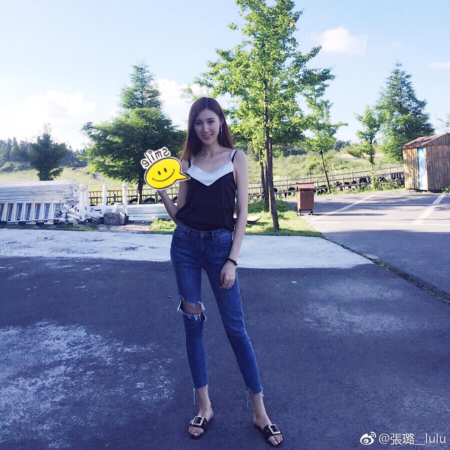 长腿美女张璐lulu 微博气质私房照