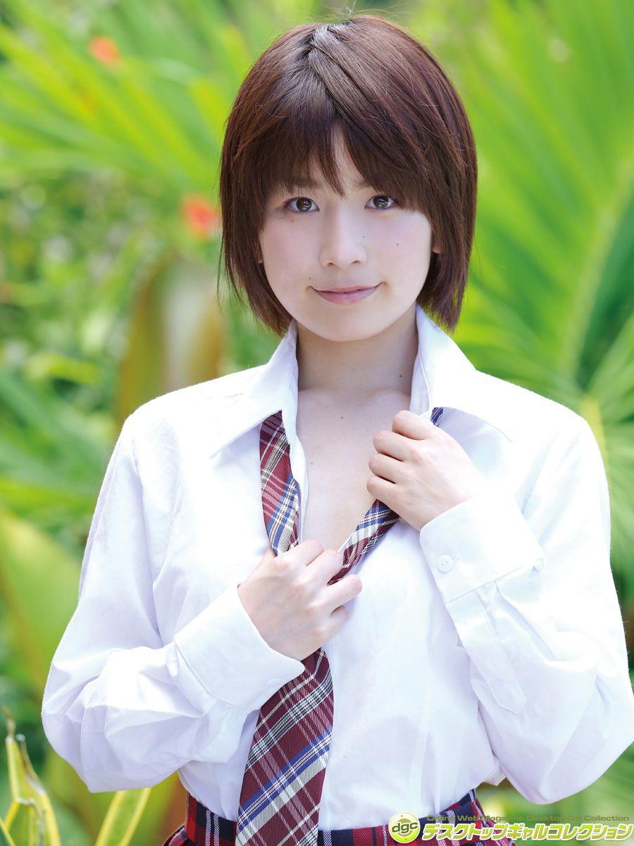 楠本美纱- [DGC]高清写真图 ショートカットが似合う清純派快活少女！！
