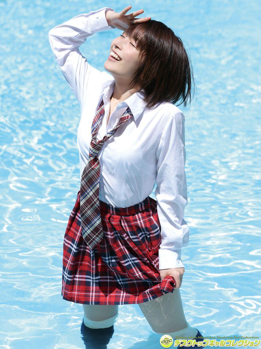 楠本美纱- [DGC]高清写真图 ショートカットが似合う清純派快活少女！！