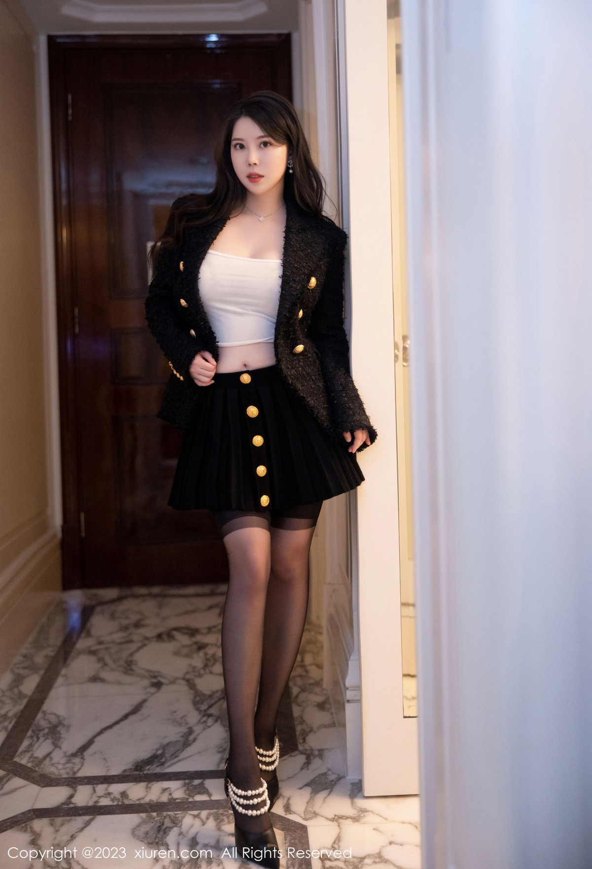 [XiuRen]高清写真图 2023.01.17 No.6147 白茹雪 黑丝美臀