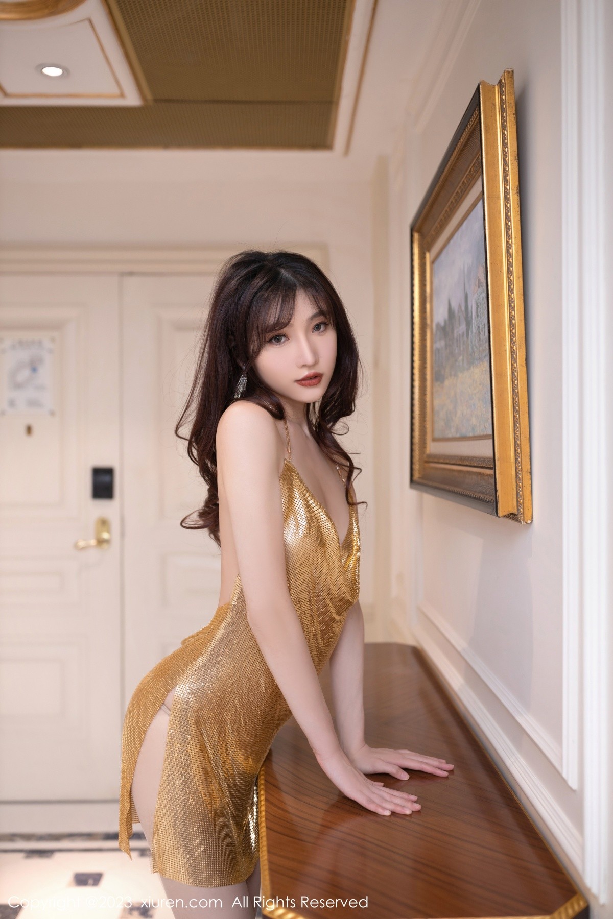 [XiuRen]高清写真图 2023.03.09 No.6390 陆萱萱 丝袜美腿
