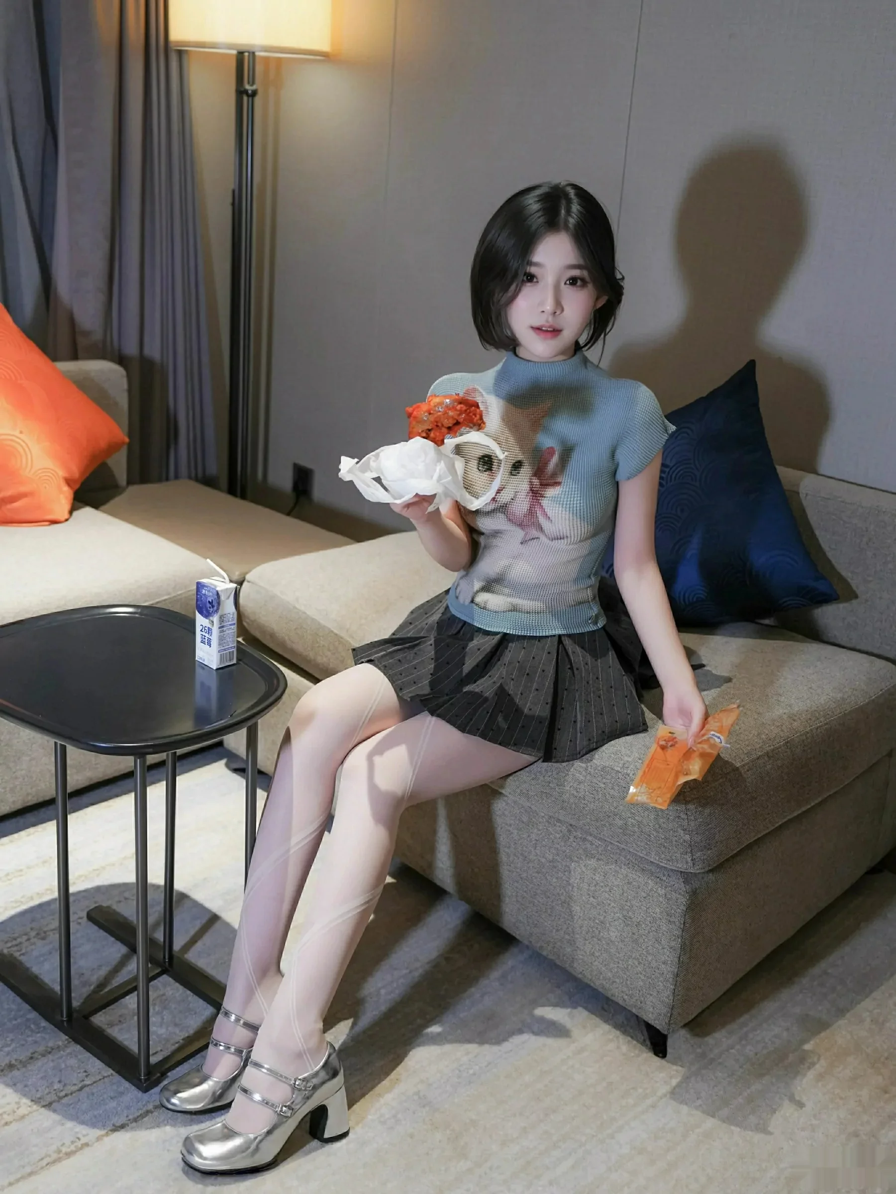 [XiuRen]高清写真图 2025.09.30 No.10830 汁汁 灰色短裙