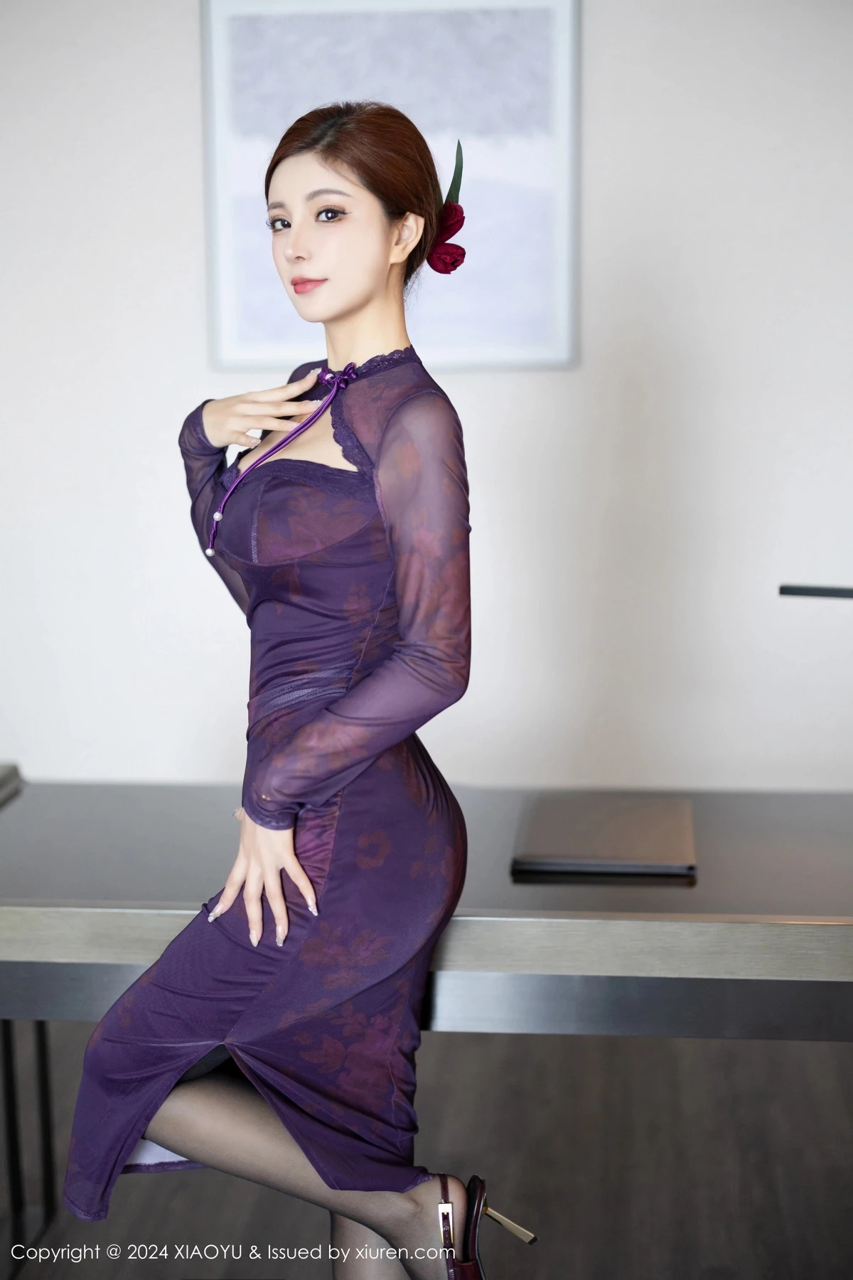 [XIAOYU]高清写真图 2024.03.01 VOL.1211 小蛮妖Yummy 黑丝性感