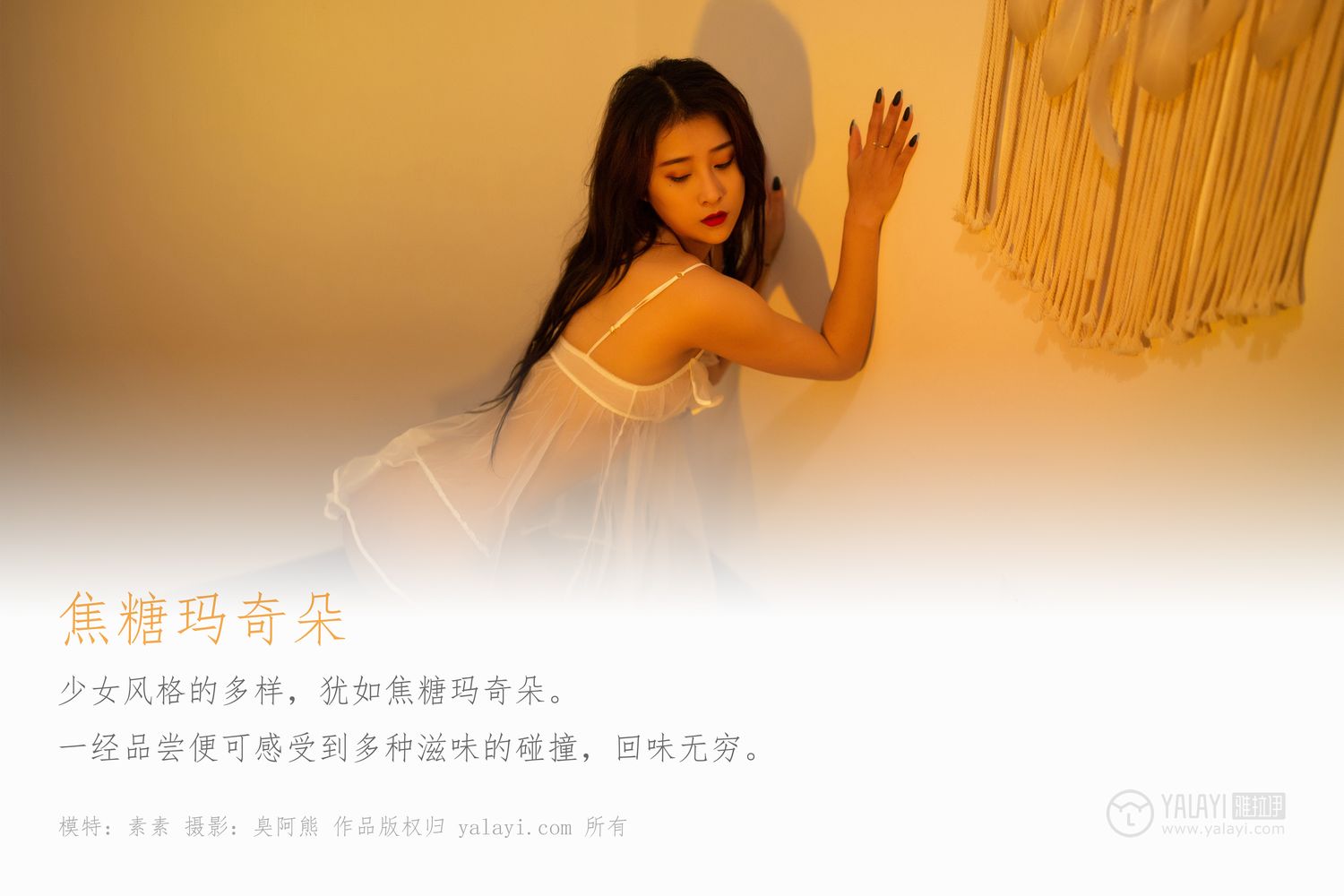[YALAYI雅拉伊]高清写真图 2019.01.20 Vol.525 焦糖玛奇朵 素素