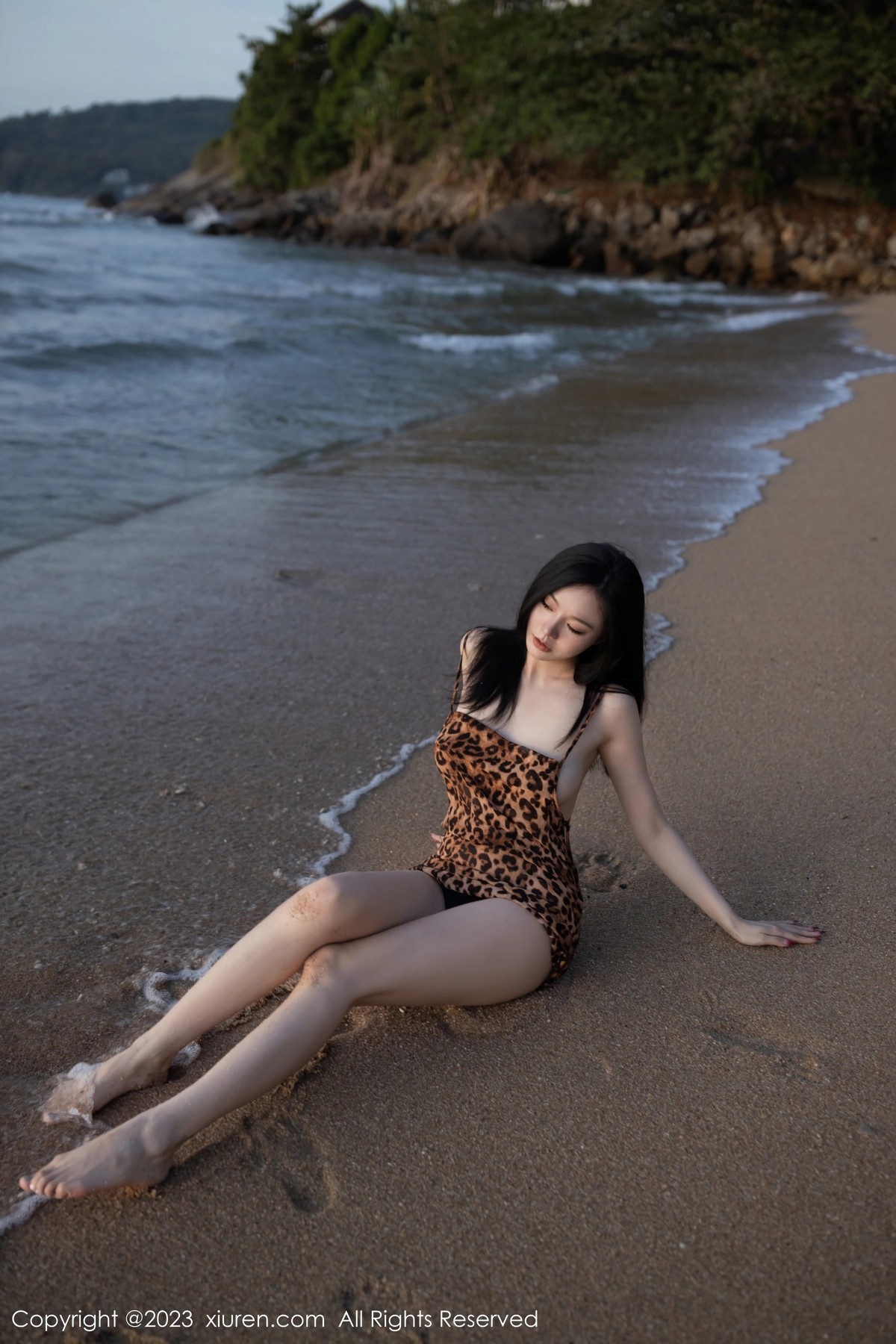 [XiuRen]高清写真图 2023.05.23 No.6787 安然anran 豹纹美腿