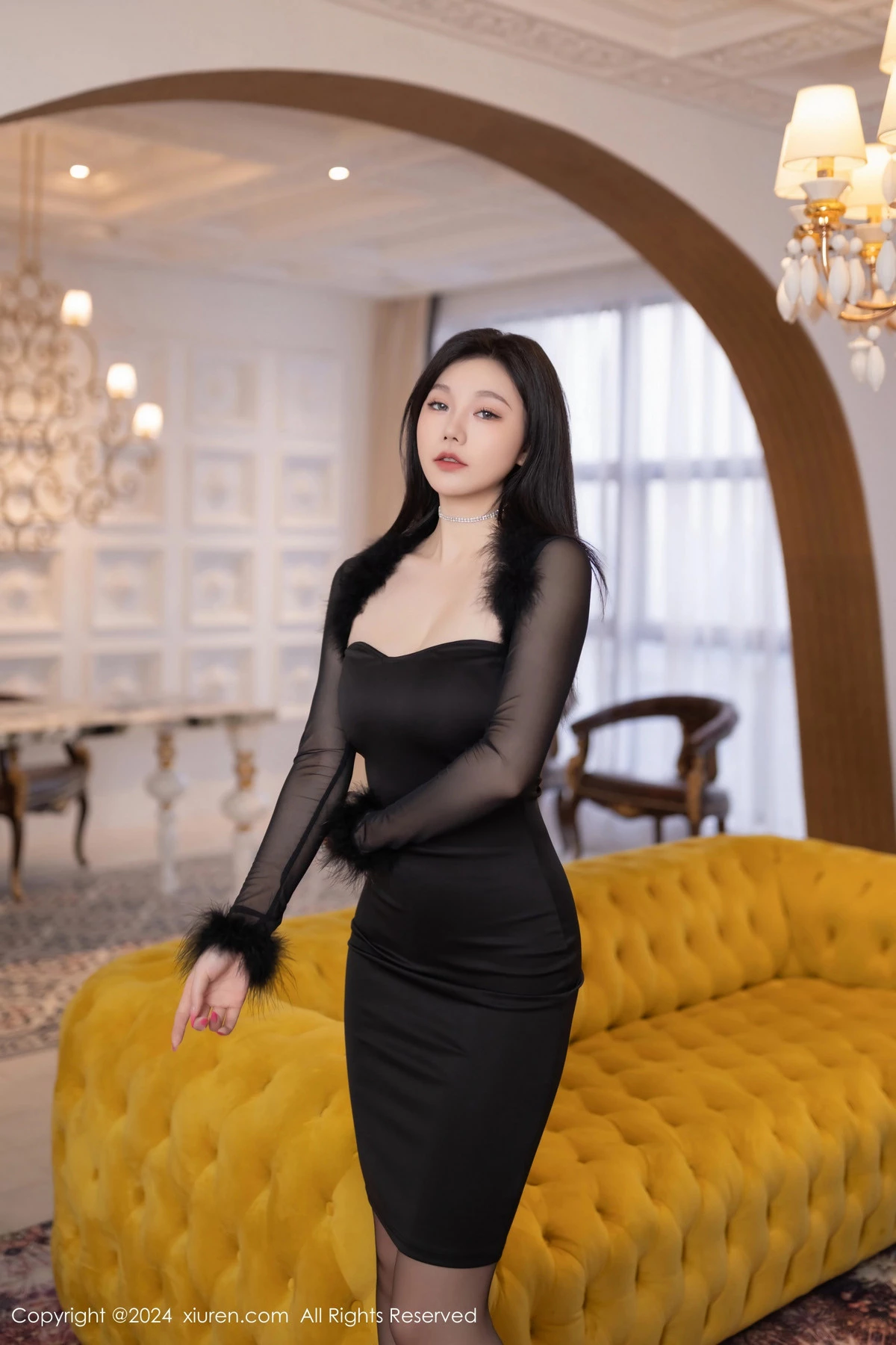 [XiuRen]高清写真图 2024.04.29 No.8471 安然anran 黑丝美腿