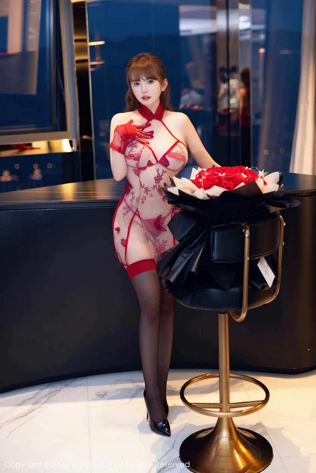[XiuRen]高清写真图 2023.06.27 No.6981 张思允Nice 丝袜美臀