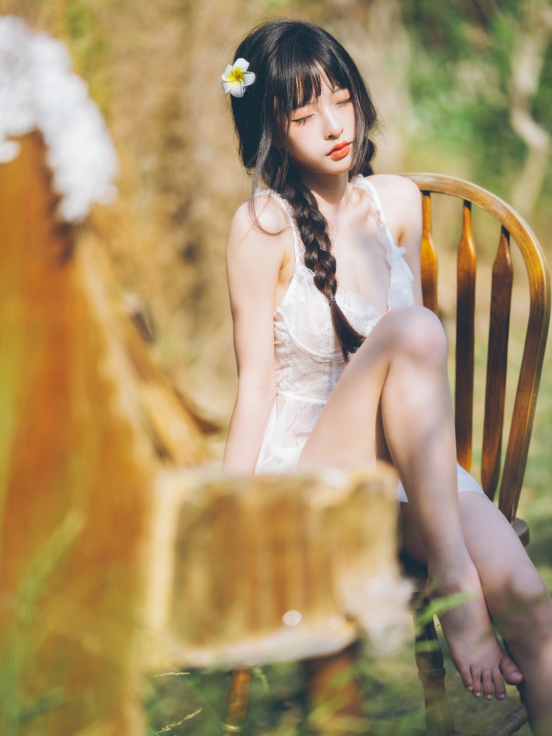 清水由乃 - 田园蕾丝裙