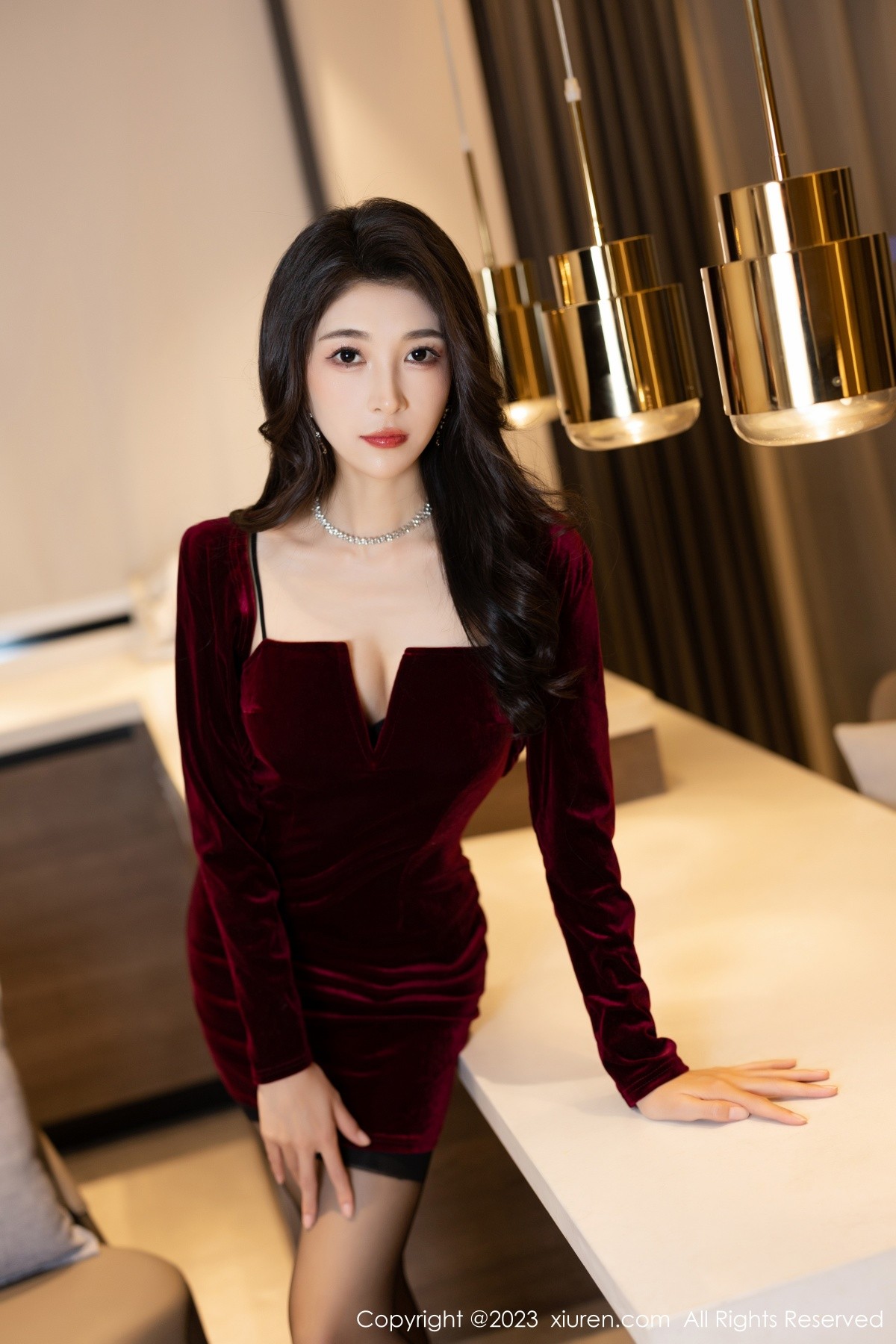 [XiuRen]高清写真图 2023.06.05 No.6858 林乐一 黑丝美腿
