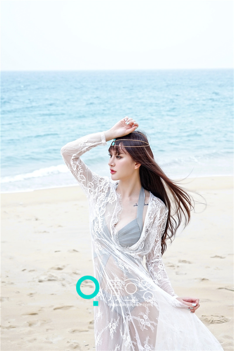 Cheryl青树海边迷人写真 海天之间的绝世美女
