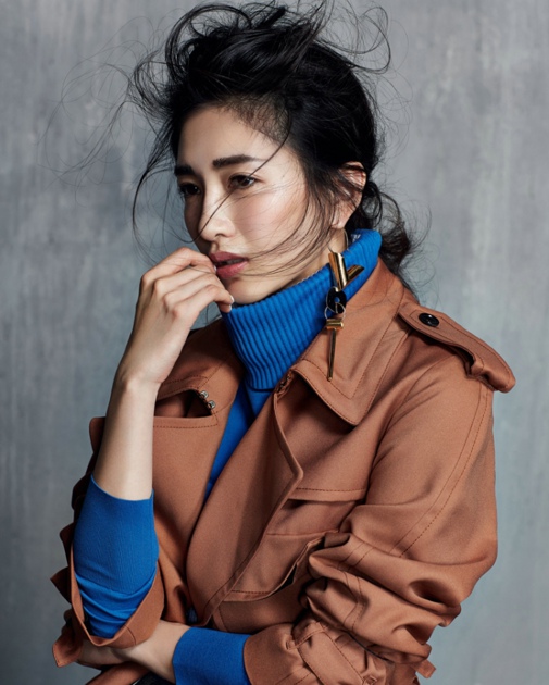 江疏影早秋时尚彰显熟女风情