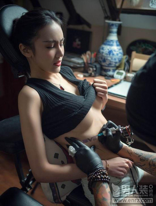 很有气质的车展裸模