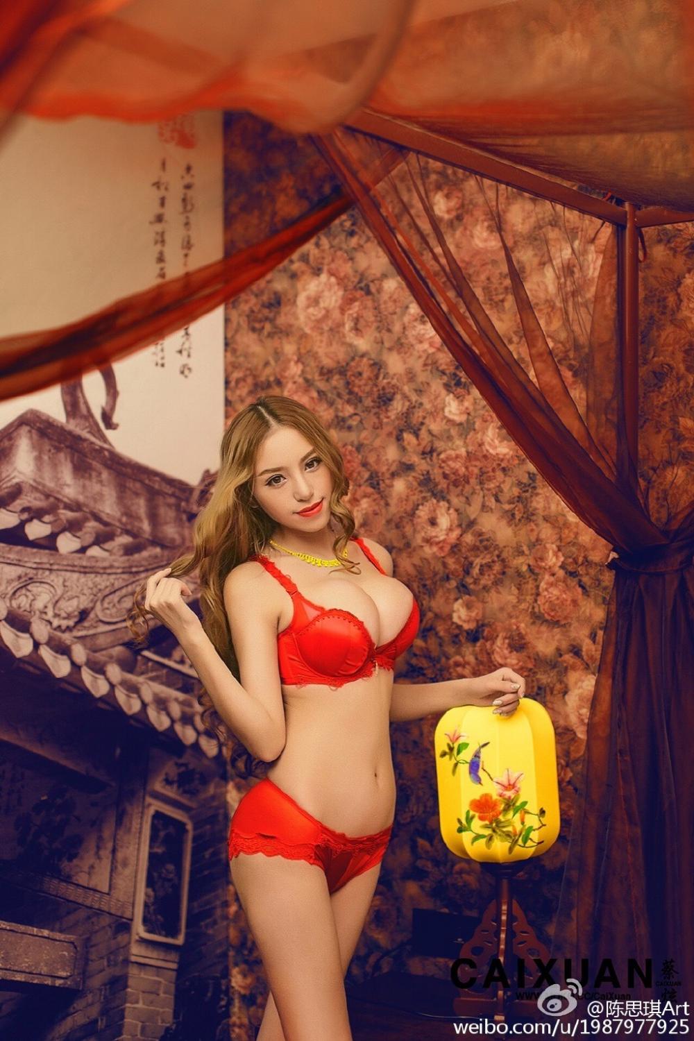 胸模陈思琪Art性感热图