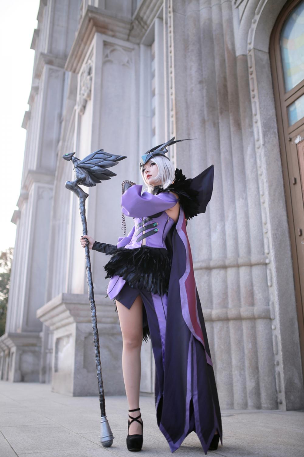 英雄联盟邪鸦魅影乐芙兰性感美腿美女Cosplay - RZ COS