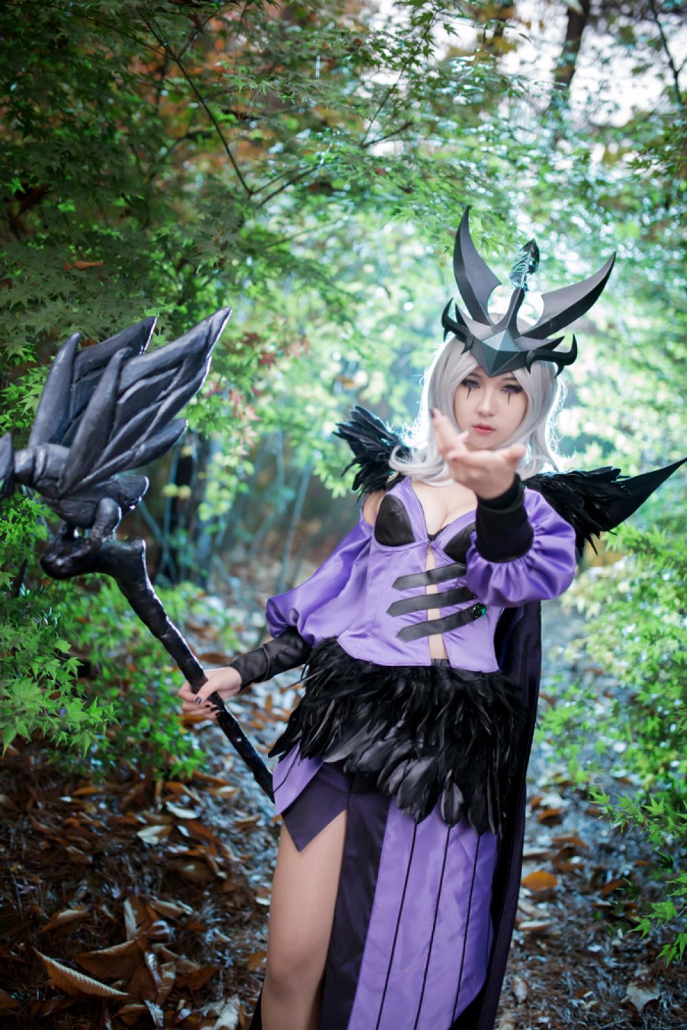 英雄联盟邪鸦魅影乐芙兰性感美腿美女Cosplay - RZ COS
