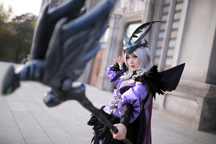 英雄联盟邪鸦魅影乐芙兰性感美腿美女Cosplay - RZ COS