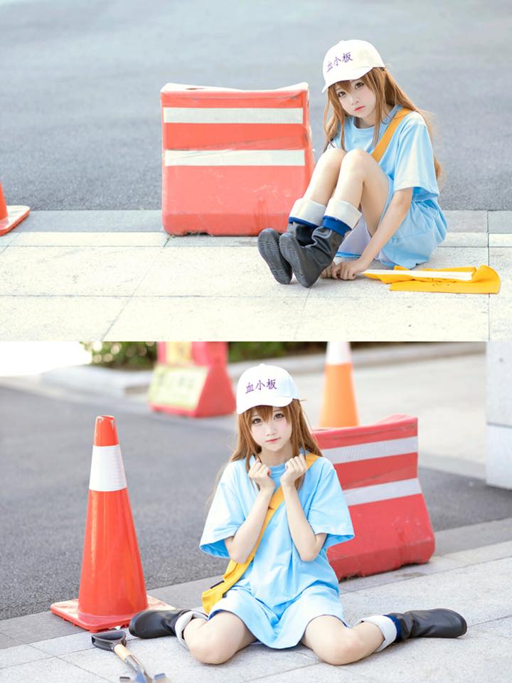 知名萌系Coser「小柔SeeU」｜《工作细胞》血小板Cosplay