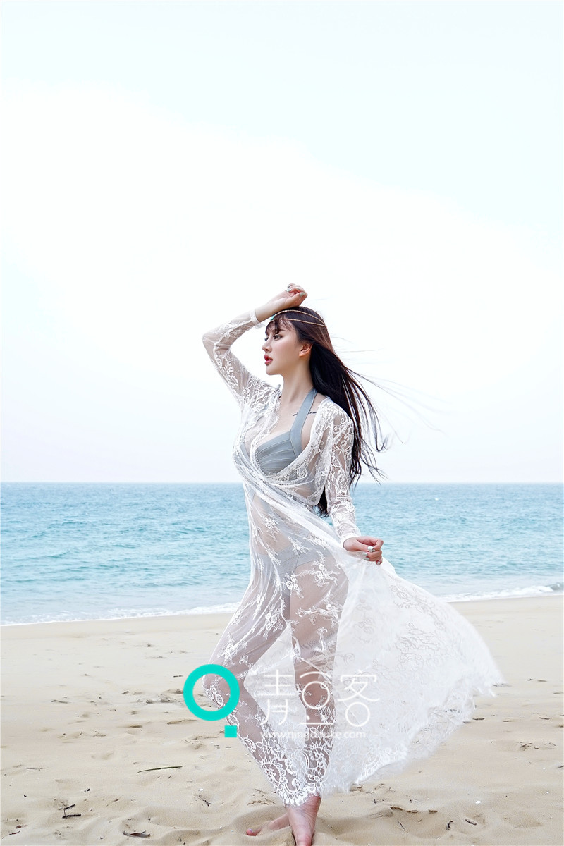 Cheryl青树海边迷人写真 海天之间的绝世美女