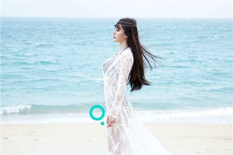 Cheryl青树海边迷人写真 海天之间的绝世美女