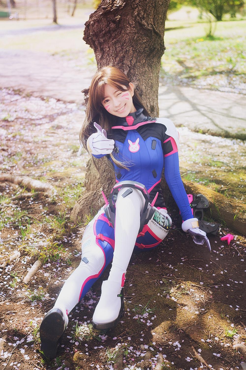 守望先锋D.va连体紧身衣Cosplay