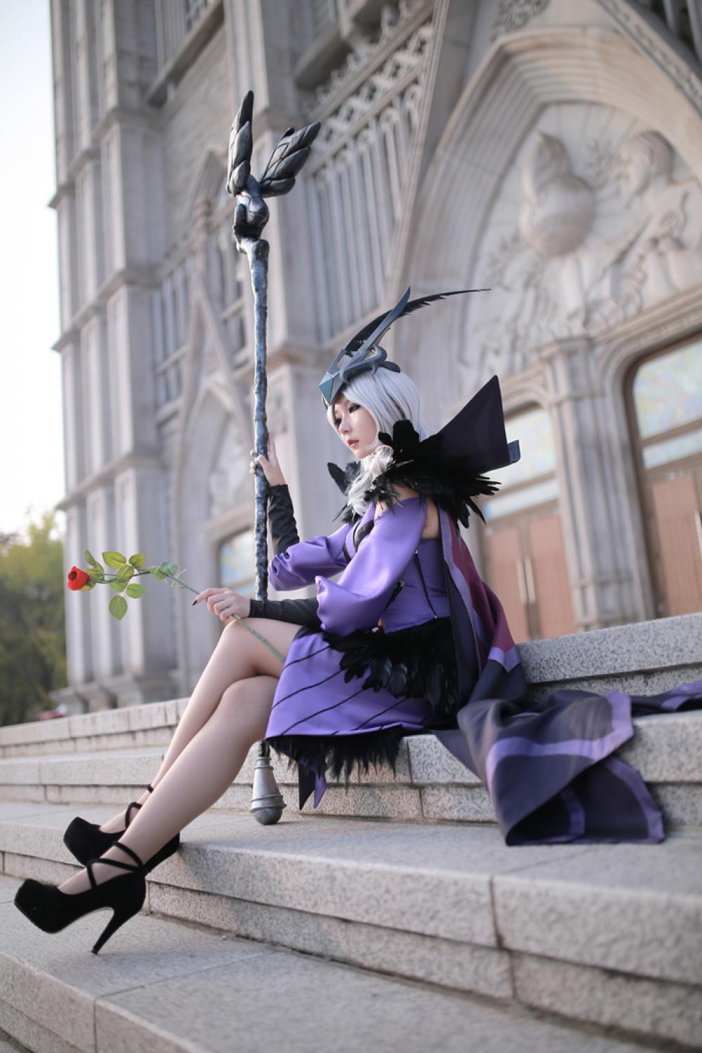 英雄联盟邪鸦魅影乐芙兰性感美腿美女Cosplay - RZ COS