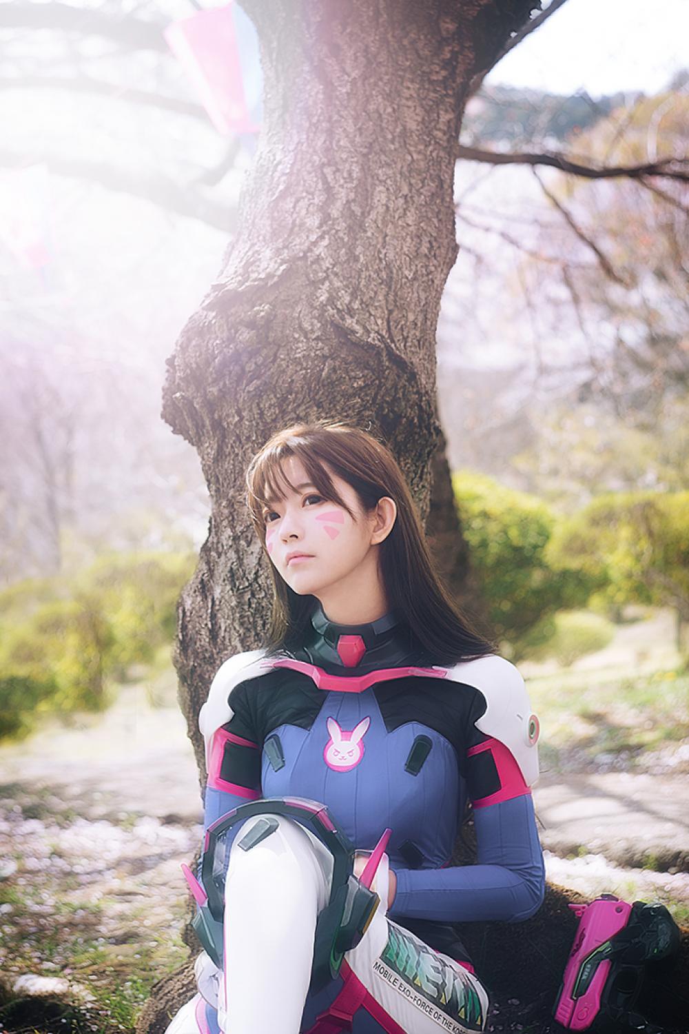 守望先锋D.va连体紧身衣Cosplay