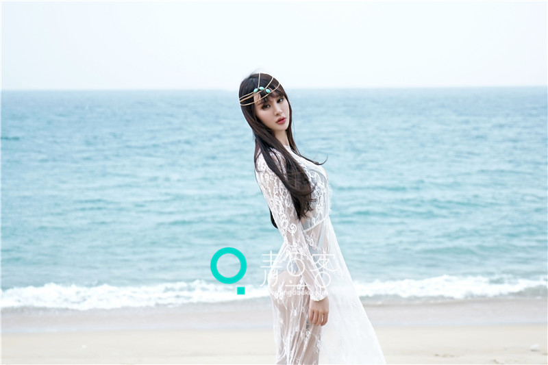 Cheryl青树海边迷人写真 海天之间的绝世美女